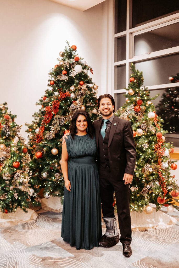 Fazleen Khan -Gupta & Gopal K Gupta, Founders of City Wide Produce in attendance at the BCPMA Holiday Gala